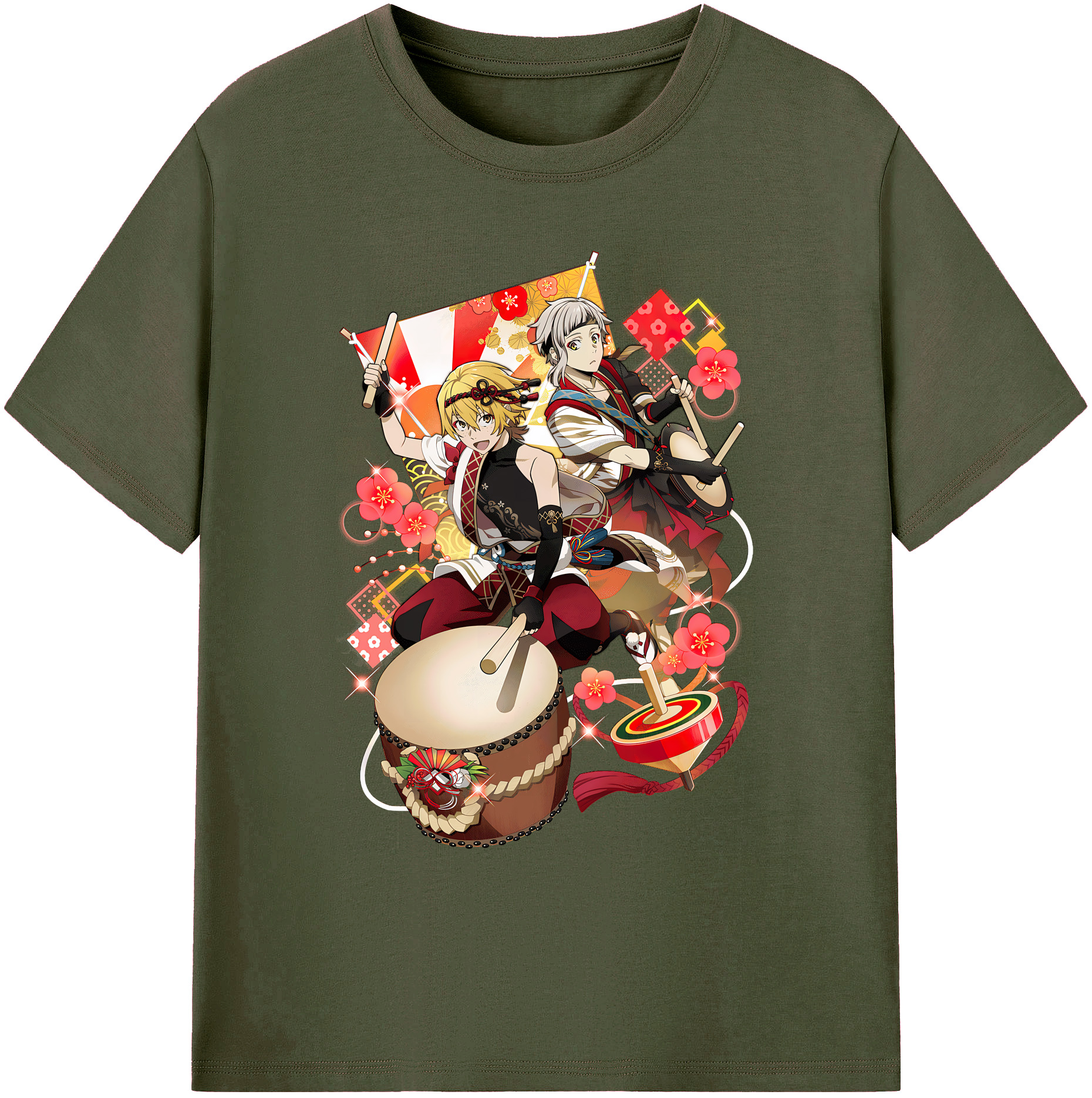 （画像用） 文豪ストレイドッグス Bungo Stray Dogs 綿100％ メンズ半袖Tシャツ｜肌触りやわらか＆通気性